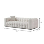 Eden Modern Boucle Bubble Sofa 90
