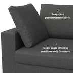 Charlie Modern Deep Seat Sofa 96 (2 Colors)