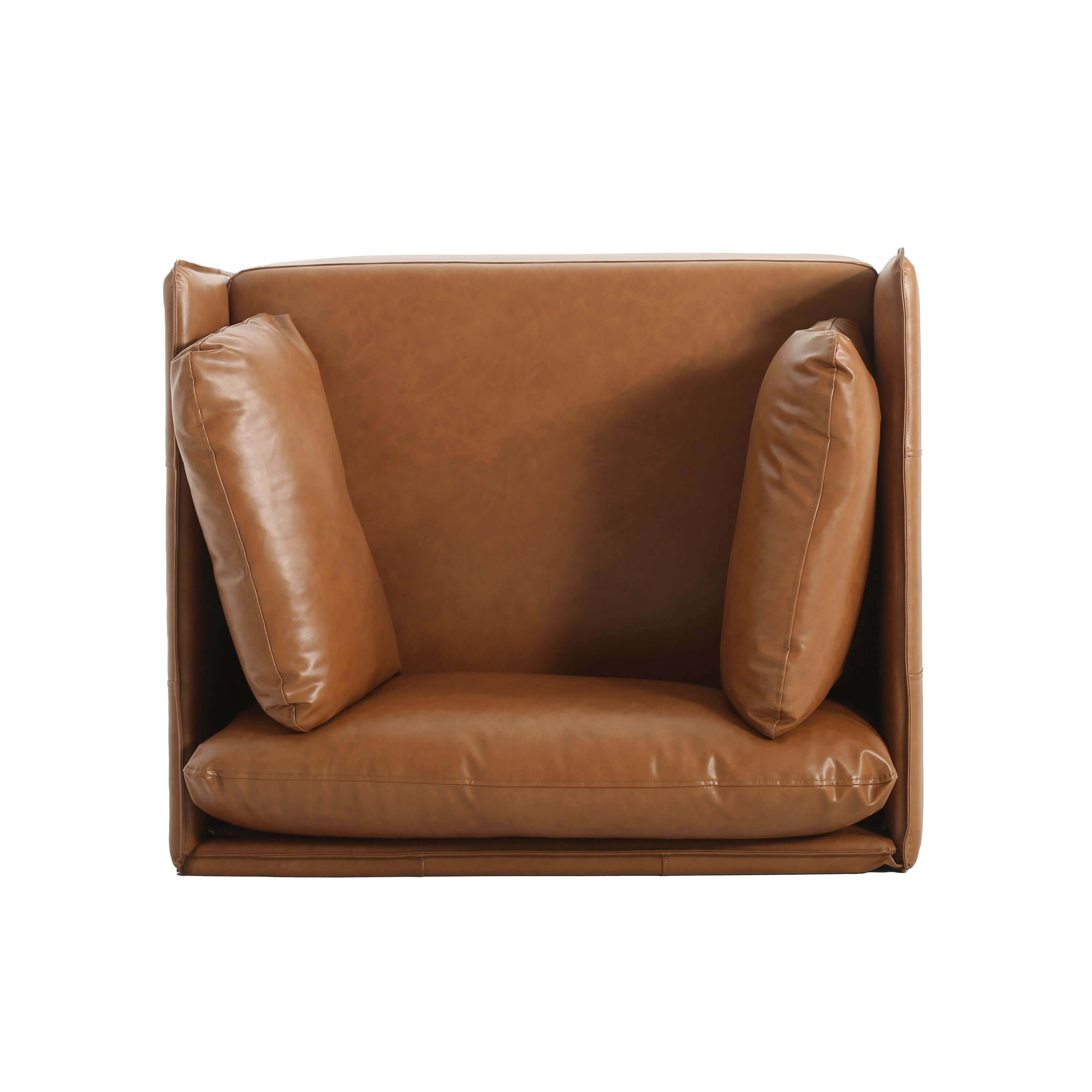 Faux Leather MCM Lounge Chair (3 Colors)