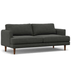 Livingston MCM Gray Fabric Sofa Loveseat 76W