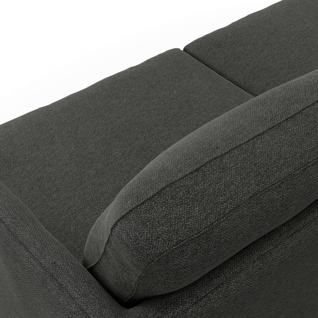 Livingston MCM Gray Fabric Sofa Loveseat 76W