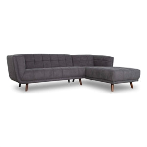 Addison Tufted L Shape Chaise Sofa Sectional 102.5 (2 Colors)