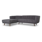 Addison Tufted L Shape Chaise Sofa Sectional 102.5 (2 Colors)