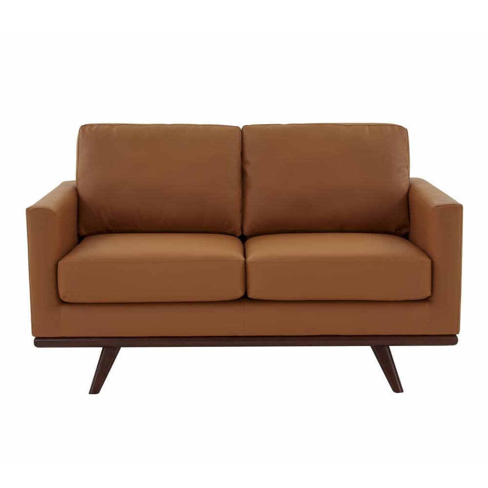 Chester MCM Faux Leather Loveseat Sofa 58 (5 Colors)