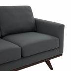Chester MCM Faux Leather Loveseat Sofa 58 (5 Colors)