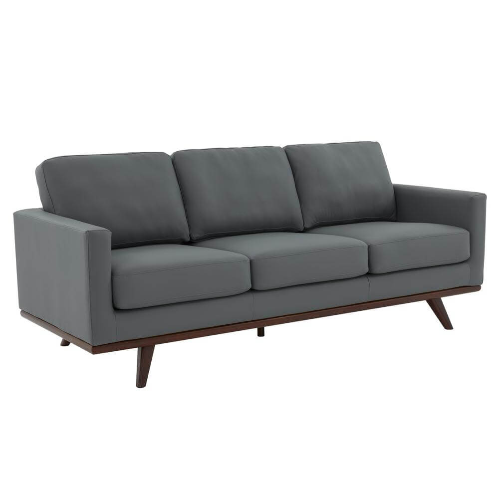Chester MCM Faux Leather Sofa 83 (5 Colors)