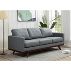 Chester MCM Faux Leather Sofa 83 (5 Colors)