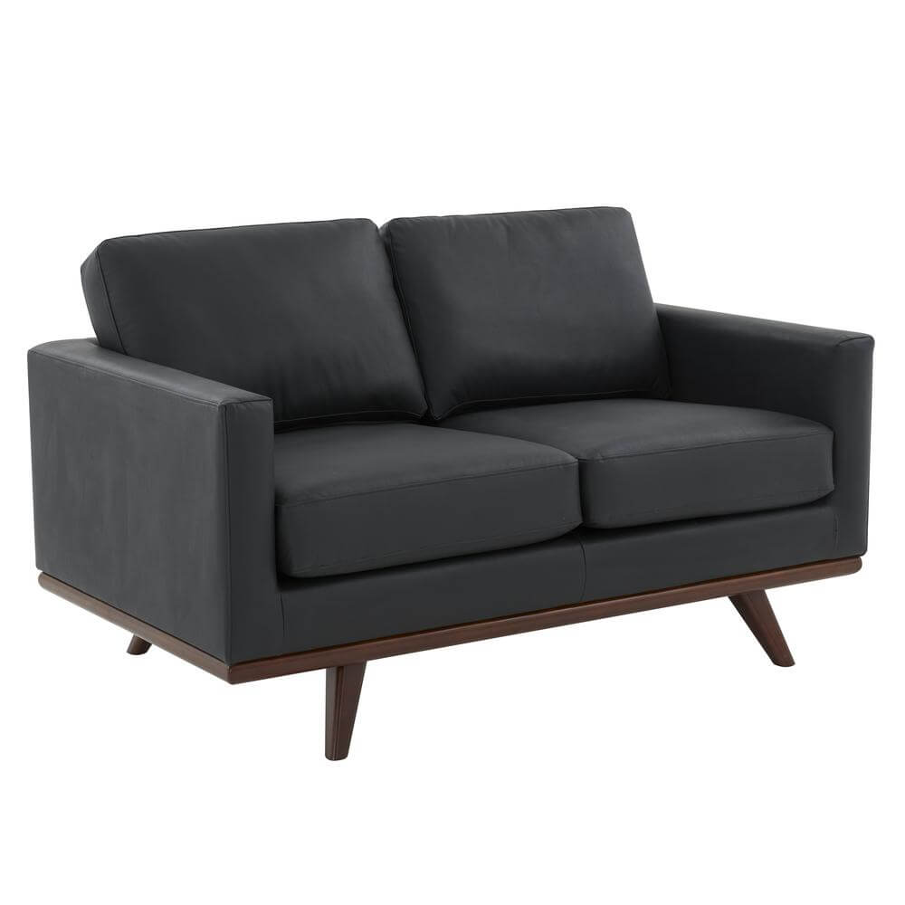 Chester MCM Faux Leather Loveseat Sofa 58 (5 Colors)