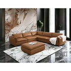 Brighton Leather 5 Piece Modular Corner Sofa Sectional 142
