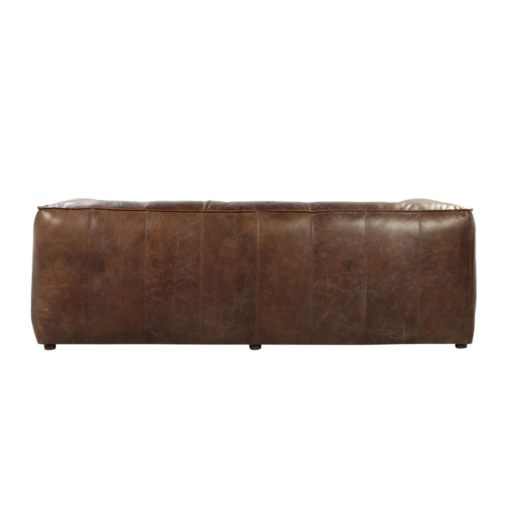 Classic Brancaster Top-Grain Leather Sofa 98L