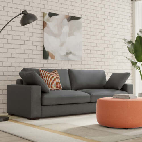 Charlie Modern Deep Seat Sofa 96 (2 Colors)