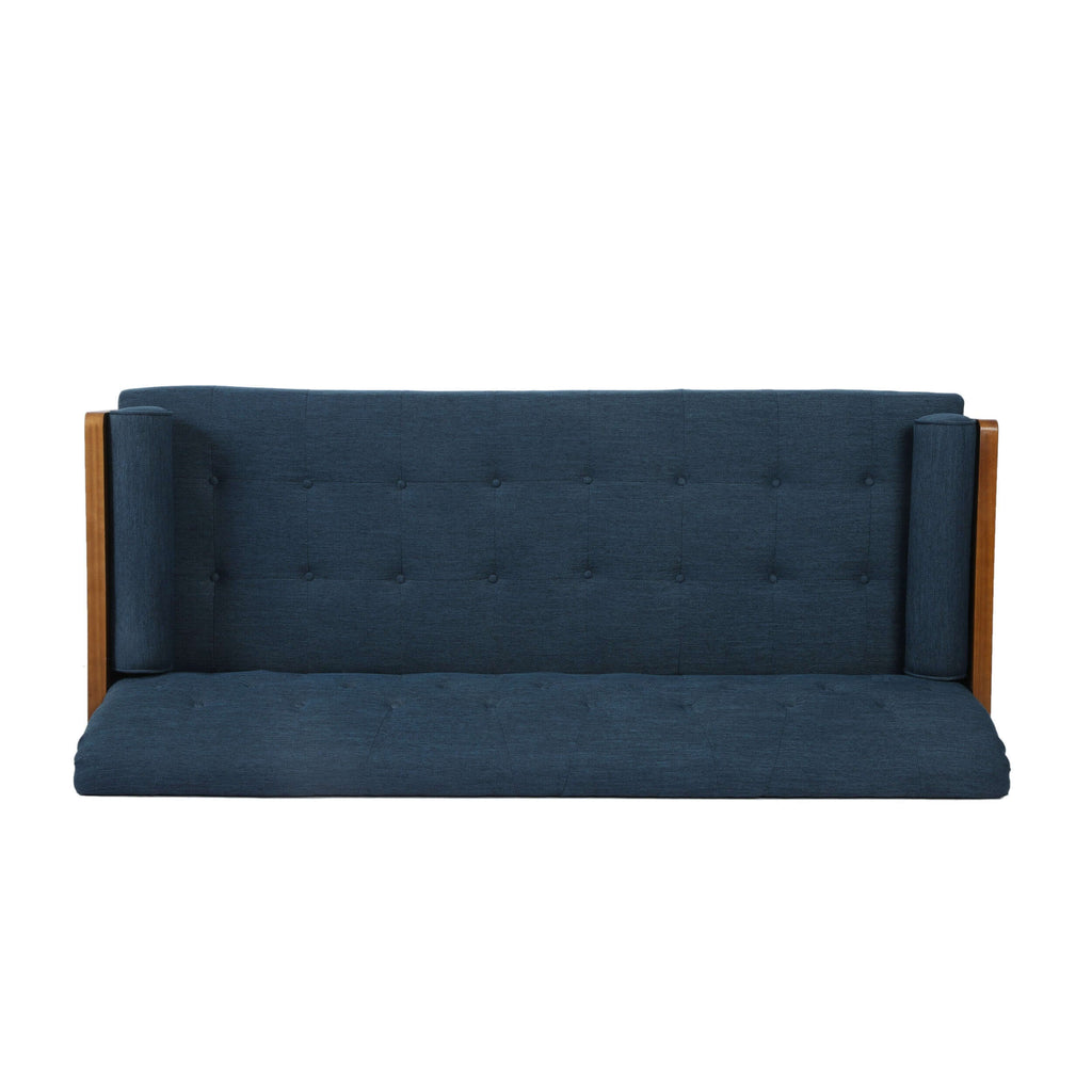 Aidan MCM Styled Tufted Fabric Sofa Loveseat 72L
