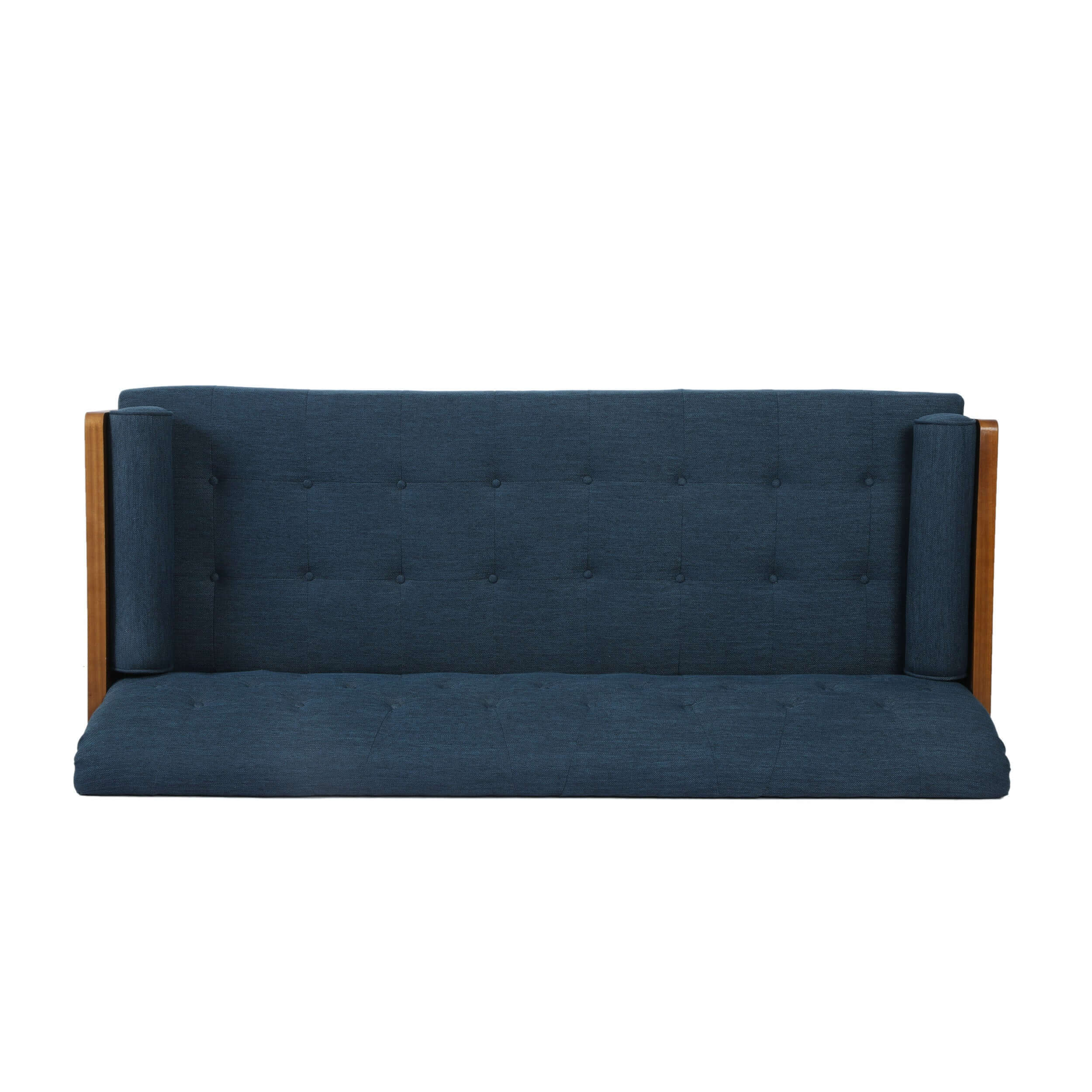 Aidan MCM Styled Tufted Fabric Sofa Loveseat 72L