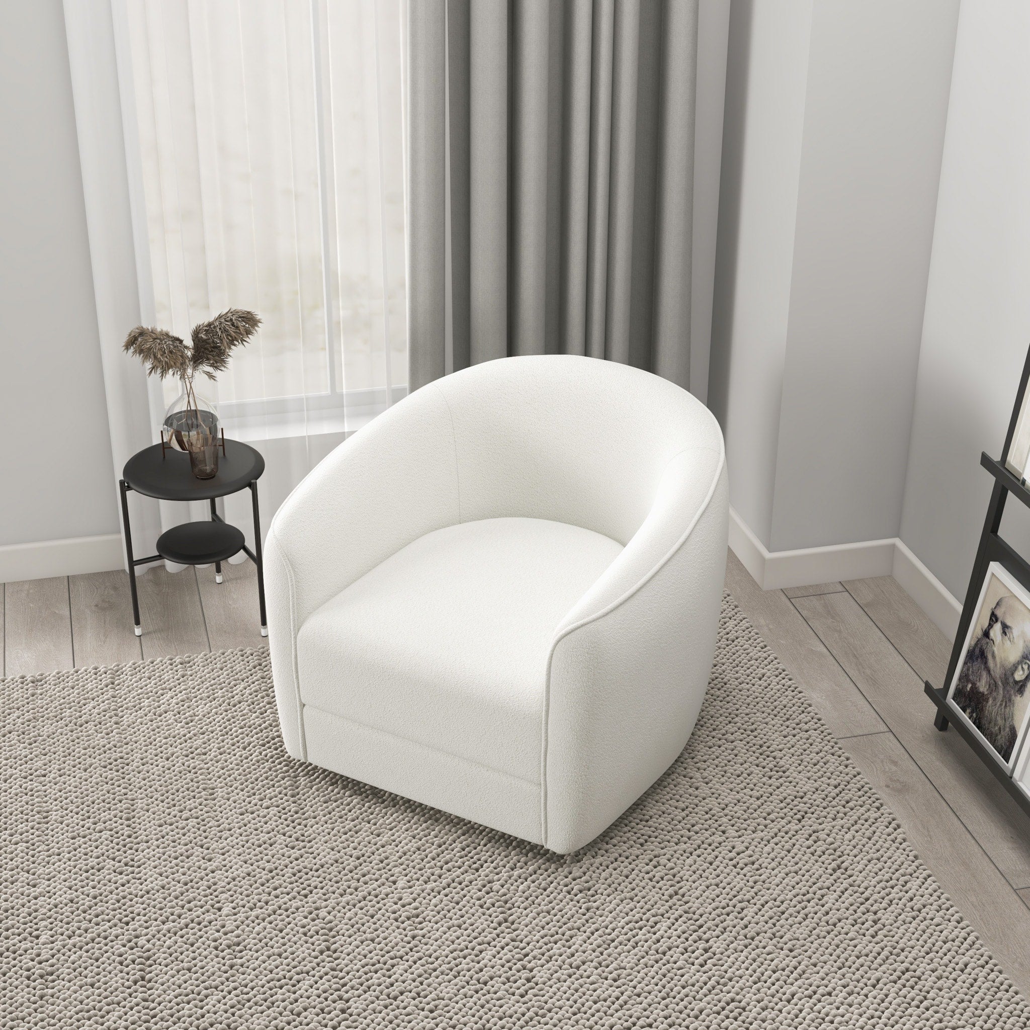 Elise Swivel Barrel Accent Chair
