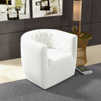 Delaney Tufted Accent Barrel Swivel Chair (6 Colors)