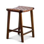 James Stool Strapped Genuine Leather Seat