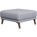 Addison MCM Tufted Square Ottoman (Color & Upholstery Options)