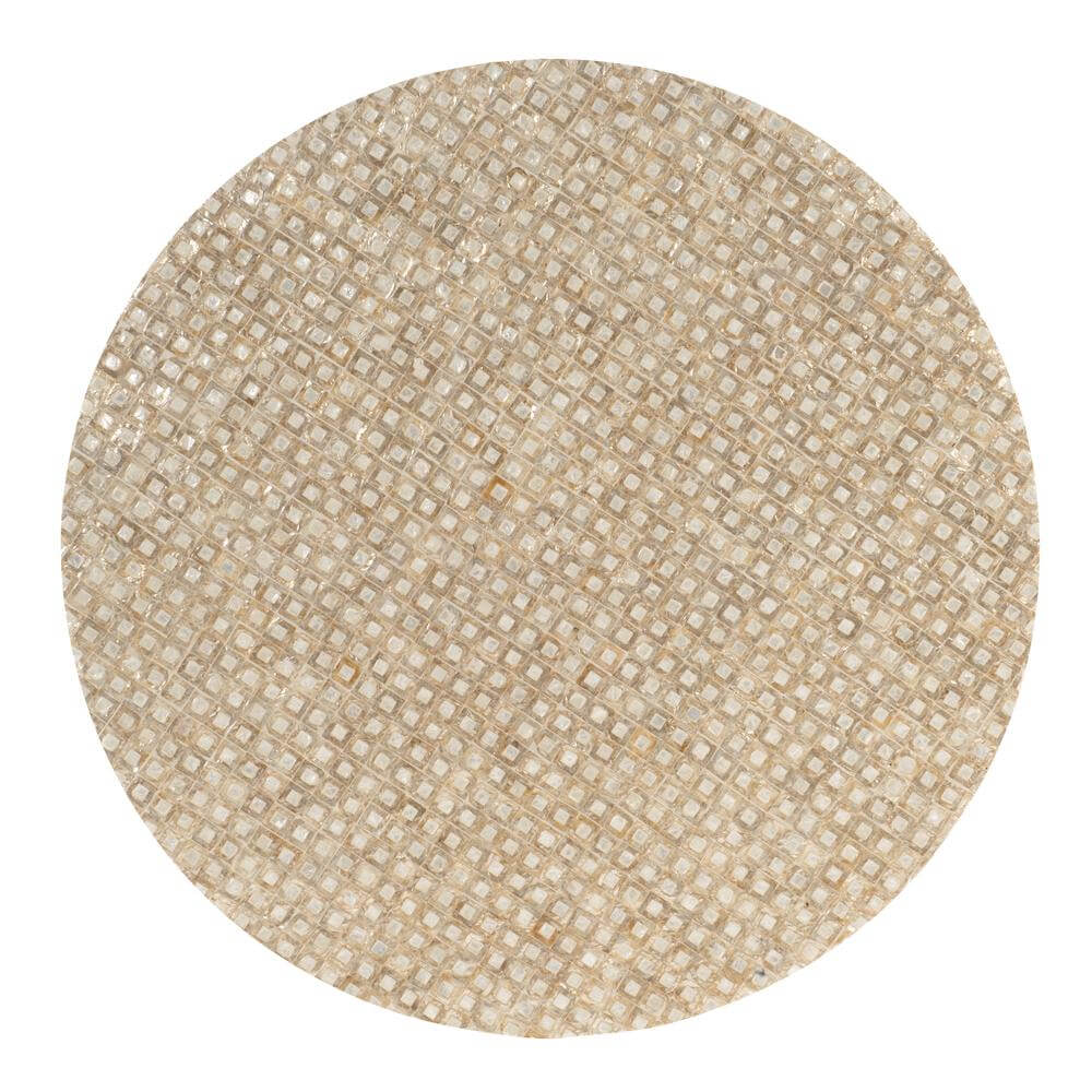 Perrin Capiz Mosaic MDF Round Coffee Table 30