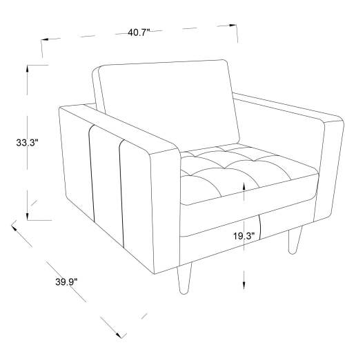 Catherine MCM Leather Lounge Chair