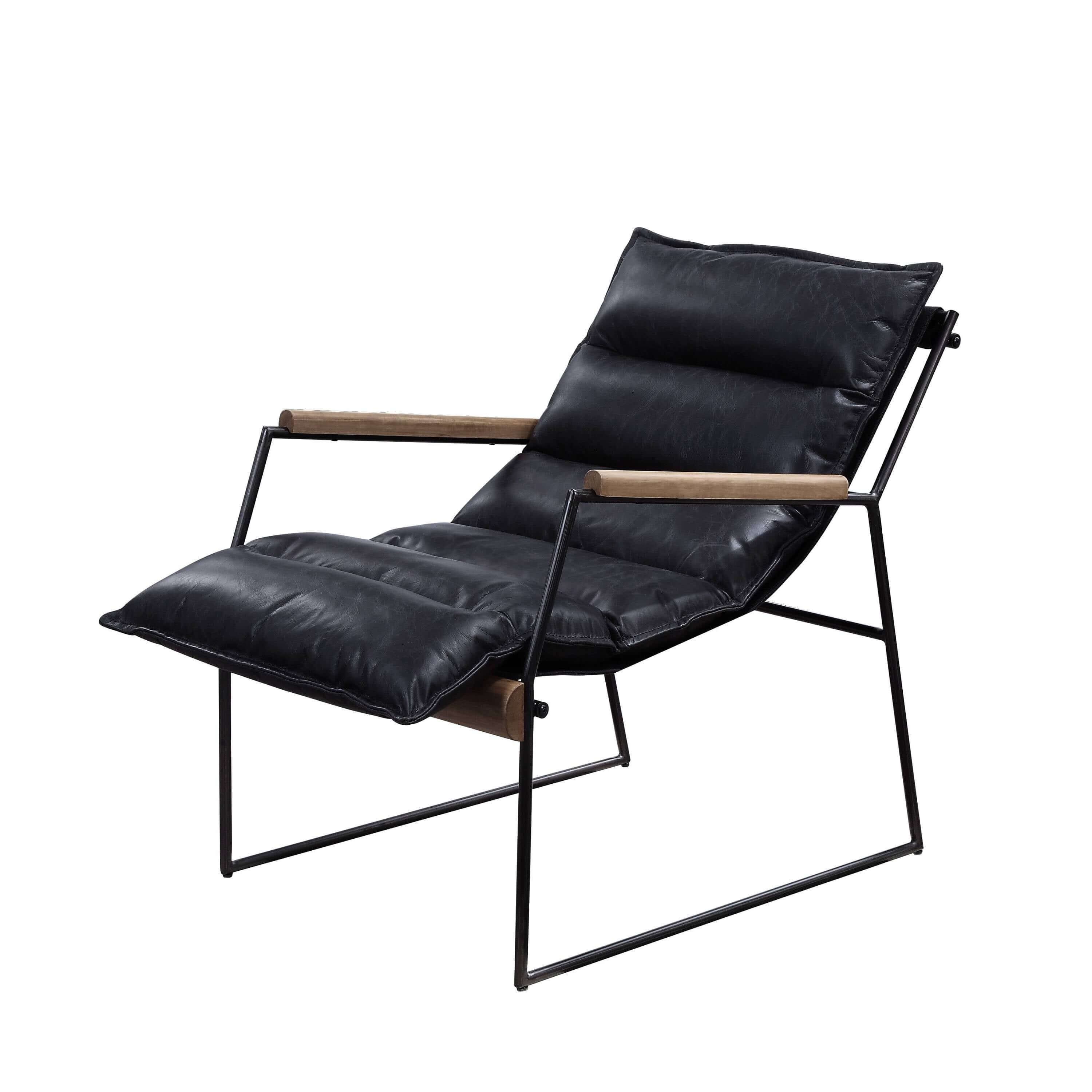 Luberzo Espresso Top Grain Leather Armchair