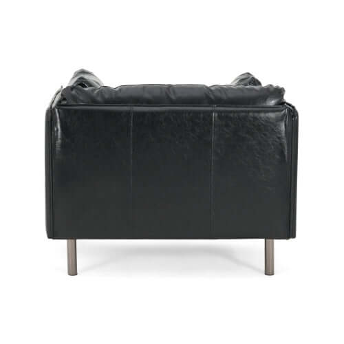 Faux Leather MCM Lounge Chair (3 Colors)