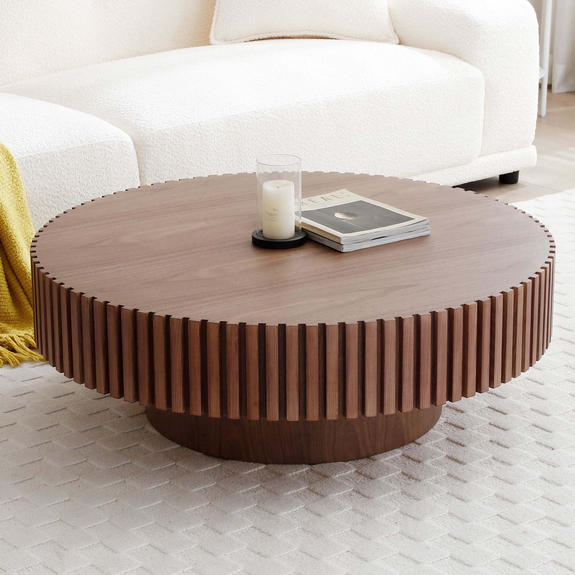 Contemporary Round Coffee Table 39 (3 Colors)