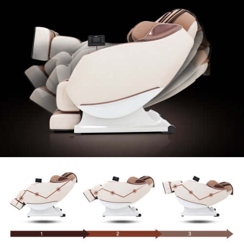 Full Body Zero Gravity Shiatsu Massage Chair SL-Track Recliner (Black or Beige)