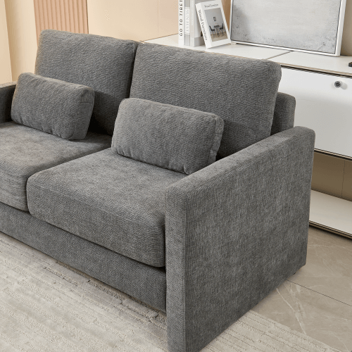 Small Contemporary Loveseat Sofa 58 (4 Colors)
