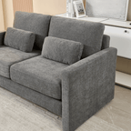 Small Contemporary Loveseat Sofa 58 (4 Colors)