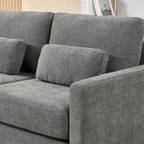 Small Contemporary Loveseat Sofa 58 (4 Colors)