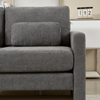 Small Contemporary Loveseat Sofa 58 (4 Colors)