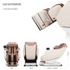 Full Body Zero Gravity Shiatsu Massage Chair SL-Track Recliner (2 Color Options)