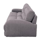Cadenza Contemporary Gray Corduroy Sofa