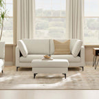 Ava MCM Gray Performance Fabric Sofa Loveseat 76L (2 Color Options)