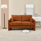 Small Contemporary Loveseat Sofa 58 (4 Colors)
