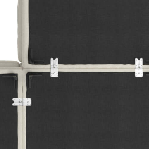 Ava MCM Cream Symmetrical Corner Sofa Sectional 102 (2 Colors)