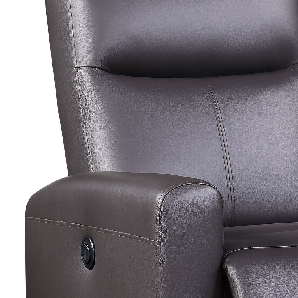 Blane Brown Premium Leather Power Motion Recliner