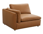 Brighton Top Grain Leather Low Profile Modular Sofa 148'