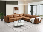 Brighton Leather 5 Piece Modular Corner Sofa Sectional 142