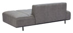 Confection Faux Leather Armless Sofa Day Bed 79