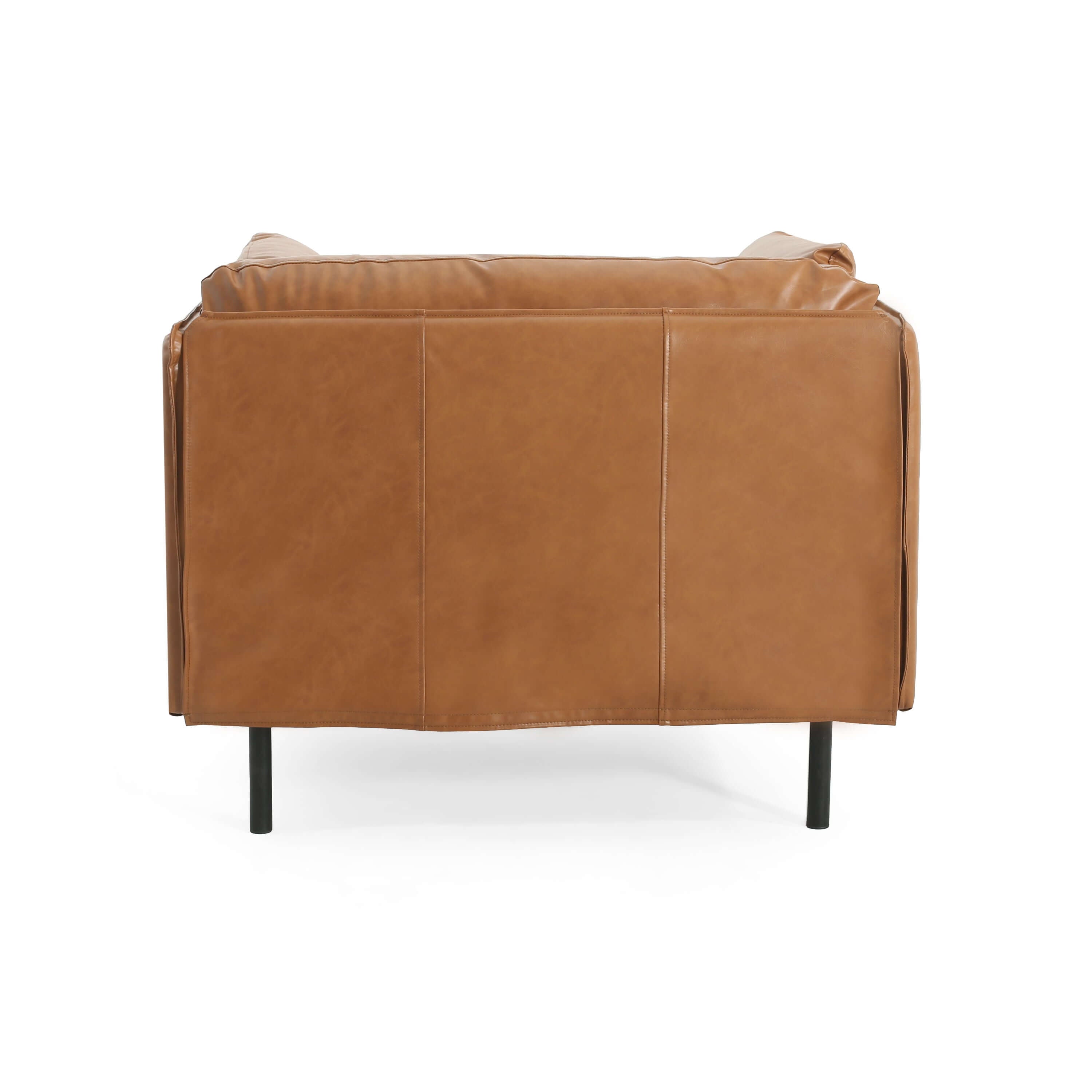 Faux Leather MCM Lounge Chair (3 Colors)