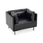 Faux Leather MCM Lounge Chair (3 Colors)