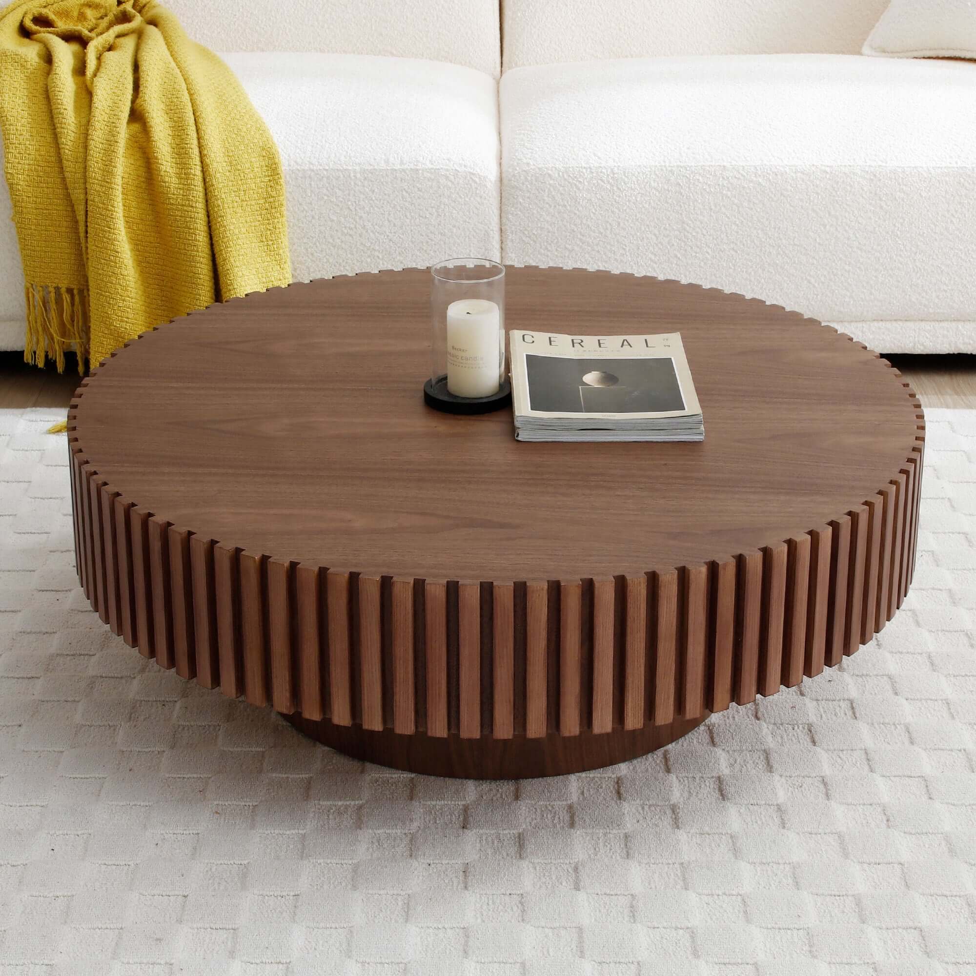 Contemporary Round Coffee Table 39 (3 Colors)
