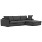 Charlie Modern Deep Seat Sectional Chaise Sofa 122 (2 Colors)