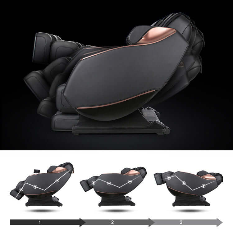 Full Body Zero Gravity Shiatsu Massage Chair SL-Track Recliner (Black or Beige)