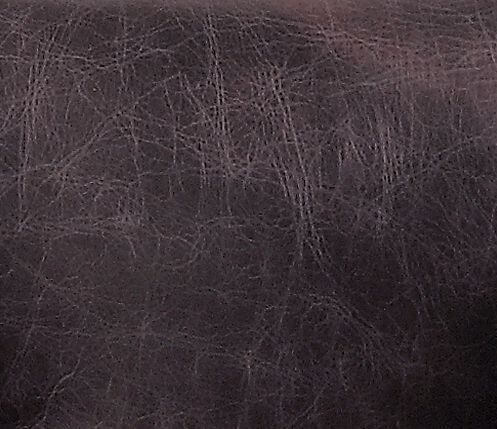 Antique Ebony Rustic Oak Tufted Leather Accent Chair