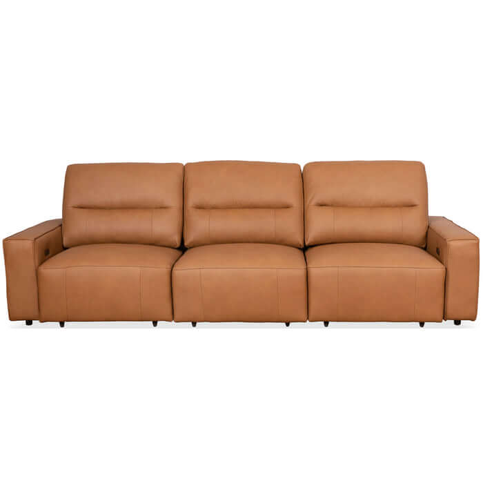 Grant Top-Grain Leather Convertible 3-Seat Sofa 78“