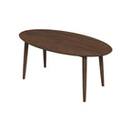 Ada MCM Walnut Wood Oval Dining Table 67 (2 Colors)