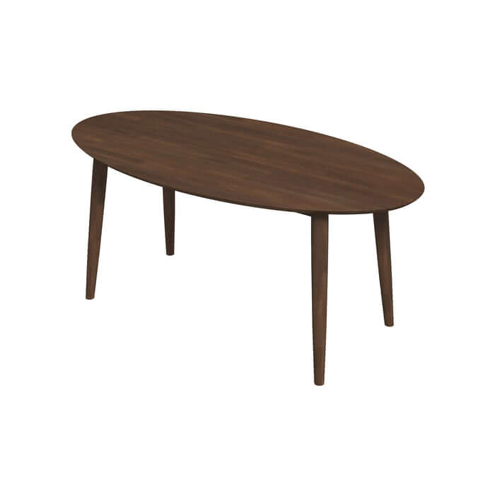 Ada MCM Walnut Wood Oval Dining Table 67 (2 Colors)