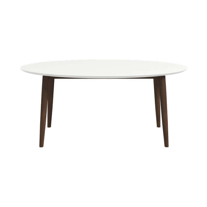 Ada MCM Walnut Wood Oval Dining Table 67 (2 Colors)